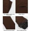 GSOU SNOW Womens Ski Bibs Snow Pants Snowboard Slim Overalls Insulated Waterproof Windproof Warm Winter(Brown)