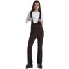 GSOU SNOW Womens Ski Bibs Snow Pants Snowboard Slim Overalls Insulated Waterproof Windproof Warm Winter(Brown)