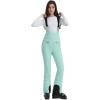 GSOU SNOW Womens Ski Bibs Snow Pants Snowboard Slim Overalls Insulated Waterproof Windproof Warm Winter(Green)