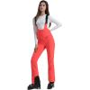 GSOU SNOW Womens Ski Bibs Snow Pants Snowboard Slim Overalls Insulated Waterproof Windproof Warm Winter(Orange Red)