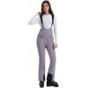 GSOU SNOW Womens Ski Bibs Snow Pants Snowboard Slim Overalls Insulated Waterproof Windproof Warm Winter(Purple)
