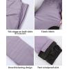 GSOU SNOW Womens Ski Bibs Snow Pants Snowboard Slim Overalls Insulated Waterproof Windproof Warm Winter(Purple)