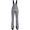 GSOU SNOW Womens Ski Bibs Snow Pants Snowboard Slim Overalls Insulated Waterproof Windproof Warm Winter(Thousand Bird Grid)