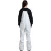 GSOU SNOW Womens Ski Bibs Snowboard Bibs Pants Snow Overalls Waterproof Windproof Winter Outdoor Sports Insulated Warm(Beige & White)