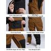 GSOU SNOW Womens Ski Bibs Snowboard Bibs Pants Snow Overalls Waterproof Windproof Winter Outdoor Sports Insulated Warm(Coffee & Black)