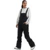 GSOU SNOW Womens Ski Bibs Snowboard Bibs Pants Snow Overalls Waterproof Windproof Winter Outdoor Sports Insulated Warm(Dark Black)