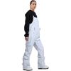 GSOU SNOW Womens Ski Bibs Snowboard Bibs Pants Snow Overalls Waterproof Windproof Winter Outdoor Sports Insulated Warm(Light Grey)