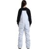 GSOU SNOW Womens Ski Bibs Snowboard Bibs Pants Snow Overalls Waterproof Windproof Winter Outdoor Sports Insulated Warm(Light Grey)