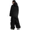 GSOU SNOW Women’s Ski Jacket and Pants Set Baggy Snowboard Jacket Snow Suit Waterproof Windproof Hooded Coat(Black)