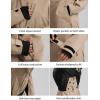GSOU SNOW Women’s Ski Jacket and Pants Set Baggy Snowboard Jacket Snow Suit Waterproof Windproof Hooded Coat(Caramel-1)