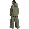 GSOU SNOW Women’s Ski Jacket and Pants Set Baggy Snowboard Jacket Snow Suit Waterproof Windproof Hooded Coat(Green)