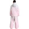 GSOU SNOW Women’s Ski Jacket and Pants Set Baggy Snowboard Jacket Snow Suit Waterproof Windproof Hooded Coat(Pink)