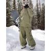 GSOU SNOW Womens Ski Jacket and Pants Set Snowsuit Snow Coat Waterproof Windproof Ski Suit Warm for Winter(Army Green)