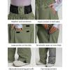 GSOU SNOW Womens Ski Jacket and Pants Set Snowsuit Snow Coat Waterproof Windproof Ski Suit Warm for Winter(Army Green-5)