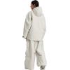 GSOU SNOW Womens Ski Jacket and Pants Set Snowsuit Snow Coat Waterproof Windproof Ski Suit Warm for Winter(Beige)