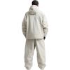 GSOU SNOW Womens Ski Jacket and Pants Set Snowsuit Snow Coat Waterproof Windproof Ski Suit Warm for Winter(Beige-5)