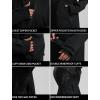 GSOU SNOW Womens Ski Jacket and Pants Set Snowsuit Snow Coat Waterproof Windproof Ski Suit Warm for Winter(Black)