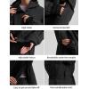 GSOU SNOW Womens Ski Jacket and Pants Set Snowsuit Snow Coat Waterproof Windproof Ski Suit Warm for Winter(Black-5)