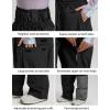 GSOU SNOW Womens Ski Jacket and Pants Set Snowsuit Snow Coat Waterproof Windproof Ski Suit Warm for Winter(Black-5)