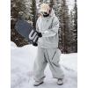 GSOU SNOW Womens Ski Jacket and Pants Set Snowsuit Snow Coat Waterproof Windproof Ski Suit Warm for Winter(Grey)