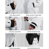 GSOU SNOW Womens Ski Jacket and Pants Set Snowsuit Snow Coat Waterproof Windproof Ski Suit Warm for Winter(Grey)