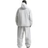 GSOU SNOW Womens Ski Jacket and Pants Set Snowsuit Snow Coat Waterproof Windproof Ski Suit Warm for Winter(Grey-5)