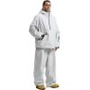 GSOU SNOW Womens Ski Jacket and Pants Set Snowsuit Snow Coat Waterproof Windproof Ski Suit Warm for Winter(Grey-5)