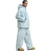 GSOU SNOW Womens Ski Jacket and Pants Set Snowsuit Snow Coat Waterproof Windproof Ski Suit Warm for Winter(Light Blue-5)
