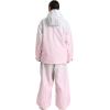 GSOU SNOW Womens Ski Jacket and Pants Set Snowsuit Snow Coat Waterproof Windproof Ski Suit Warm for Winter(Pink)