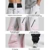 GSOU SNOW Womens Ski Jacket and Pants Set Snowsuit Snow Coat Waterproof Windproof Ski Suit Warm for Winter(Pink)