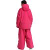 GSOU SNOW Womens Ski Jacket and Pants Set Snowsuit Snow Coat Waterproof Windproof Ski Suit Warm for Winter(Rose)