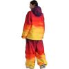 GSOU SNOW Womens Ski Jacket and Pants Set Snowsuit Snow Coat Waterproof Windproof Ski Suit Warm for Winter(Yellow&red)
