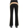 GSOU SNOW Womens Ski Pants Slim Snow Flared Snowboarding Insulated Waterproof Windproof Winter Outdoor Hiking Warm(Black Brown)