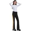 GSOU SNOW Womens Ski Pants Slim Snow Flared Snowboarding Insulated Waterproof Windproof Winter Outdoor Hiking Warm(Black Brown)