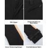 GSOU SNOW Womens Ski Pants Slim Snow Flared Snowboarding Insulated Waterproof Windproof Winter Outdoor Hiking Warm(Black Brown)