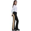 GSOU SNOW Womens Ski Pants Slim Snow Flared Snowboarding Insulated Waterproof Windproof Winter Outdoor Hiking Warm(Black Brown)