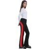 GSOU SNOW Womens Ski Pants Slim Snow Flared Snowboarding Insulated Waterproof Windproof Winter Outdoor Hiking Warm(Black Red)
