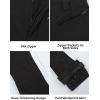 GSOU SNOW Womens Ski Pants Slim Snow Flared Snowboarding Insulated Waterproof Windproof Winter Outdoor Hiking Warm(Black White)