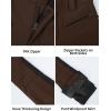 GSOU SNOW Womens Ski Pants Slim Snow Flared Snowboarding Insulated Waterproof Windproof Winter Outdoor Hiking Warm(Coffee)