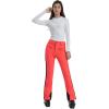 GSOU SNOW Womens Ski Pants Slim Snow Flared Snowboarding Insulated Waterproof Windproof Winter Outdoor Hiking Warm(Orange-red)