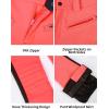 GSOU SNOW Womens Ski Pants Slim Snow Flared Snowboarding Insulated Waterproof Windproof Winter Outdoor Hiking Warm(Orange-red)