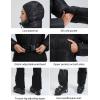 GSOU SNOW Womens Ski Suits Down One Piece Snowsuit Waterproof Snowboard Jumpsuits Winter Ski Outfit(Black)