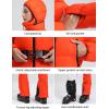 GSOU SNOW Womens Ski Suits Down One Piece Snowsuit Waterproof Snowboard Jumpsuits Winter Ski Outfit(Orange)