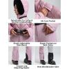 GSOU SNOW Womens Ski Suits Down One Piece Snowsuit Waterproof Snowboard Jumpsuits Winter Ski Outfit(Pink)