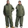 GSOU SNOW Womens Snowboard Jacket Men Snow Jacket Warm Waterproof Coat Ski Jacket for Winter Sport(Army Green)