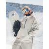 GSOU SNOW Womens Snowboard Jacket Men Snow Jacket Warm Waterproof Coat Ski Jacket for Winter Sport(Beige)