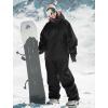 GSOU SNOW Womens Snowboard Jacket Men Snow Jacket Warm Waterproof Coat Ski Jacket for Winter Sport(Black)