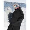 GSOU SNOW Womens Snowboard Jacket Men Snow Jacket Warm Waterproof Coat Ski Jacket for Winter Sport(Black)