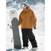 GSOU SNOW Womens Snowboard Jacket Men Snow Jacket Warm Waterproof Coat Ski Jacket for Winter Sport(Dark Coffee)