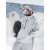 GSOU SNOW Womens Snowboard Jacket Men Snow Jacket Warm Waterproof Coat Ski Jacket for Winter Sport(Grey)